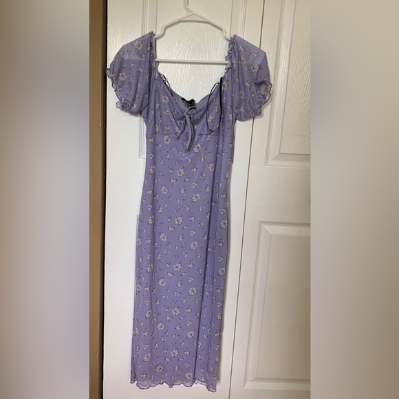Forever 21 Purple Floral Dress - Picture 2 of 5